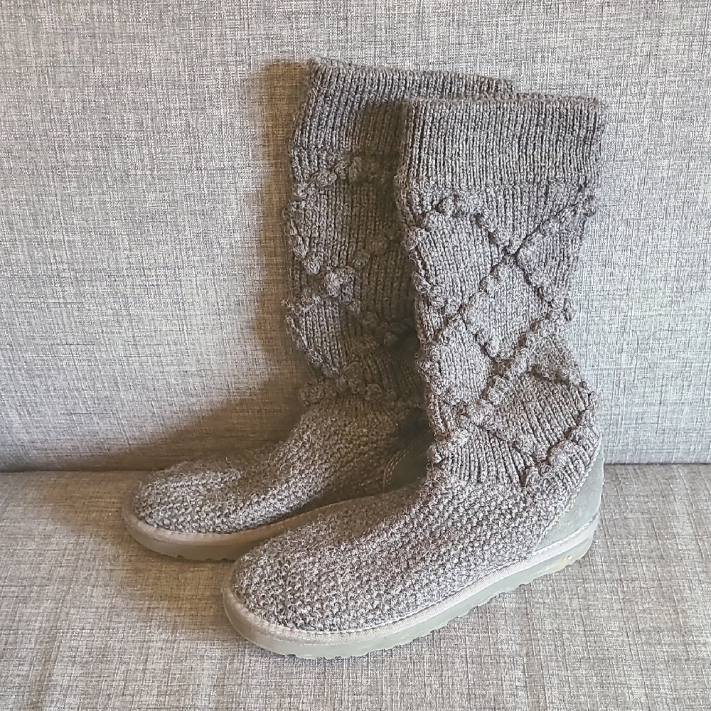 UGG Charcoal Knit Boots